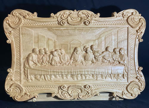 Deluxe 3D carving of the Last Supper of Jesus Christ