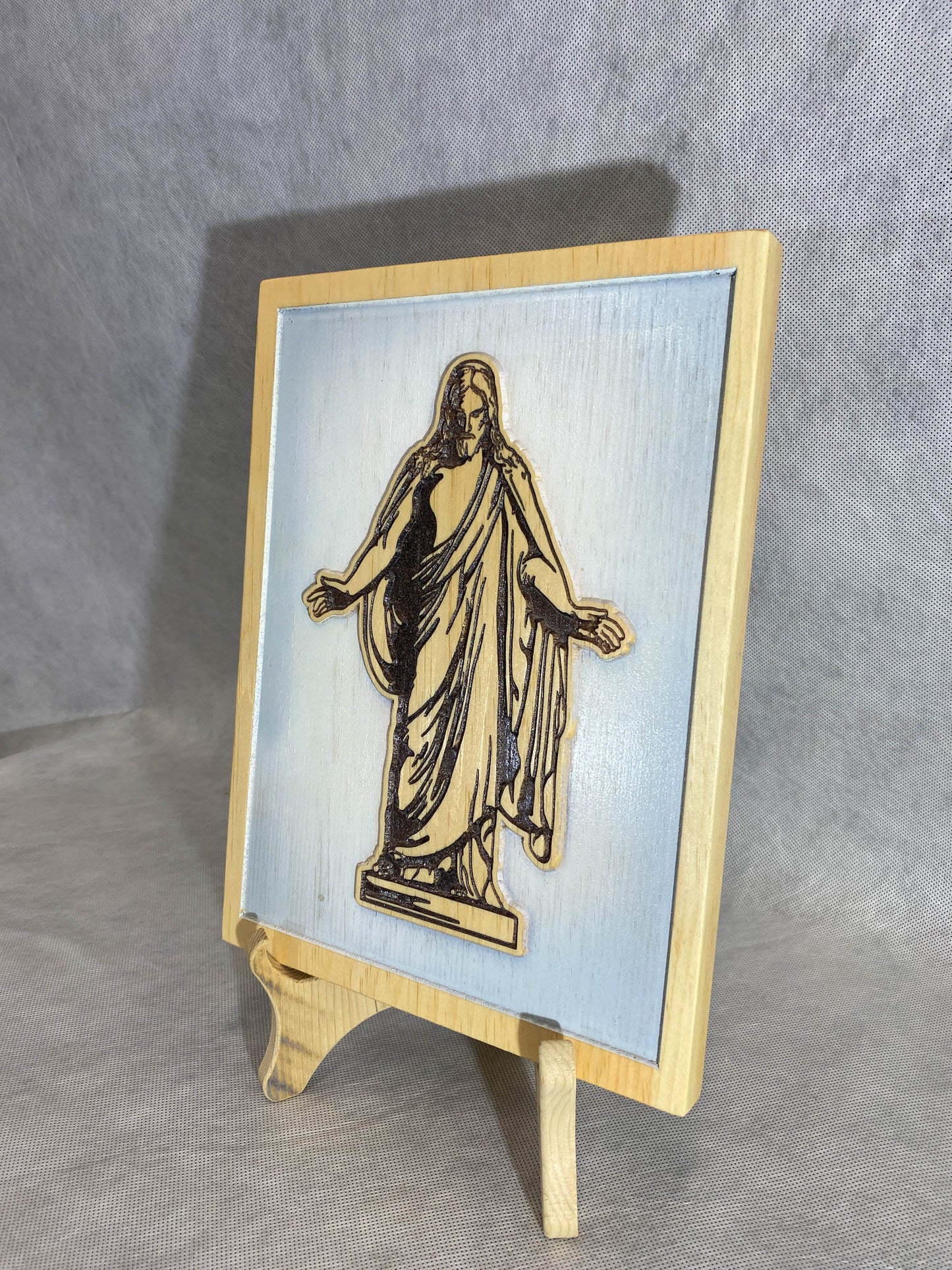 Carved Christus wall hanging