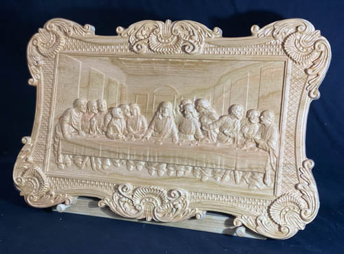 Deluxe 3D carving of the Last Supper of Jesus Christ