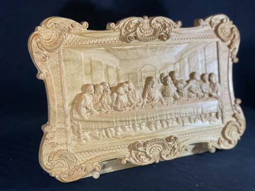 Deluxe 3D carving of the Last Supper of Jesus Christ