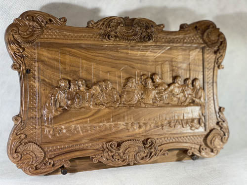 Deluxe 3D carving of the Last Supper of Jesus Christ